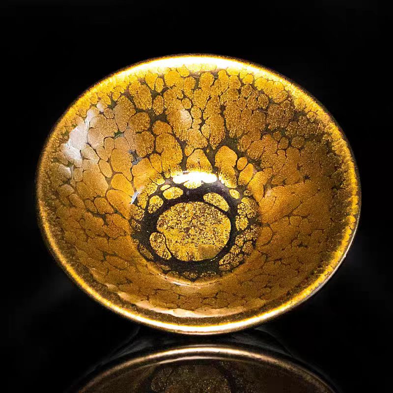 HUANG MEI JIN Handmade Hundred Flower Tea Bowl