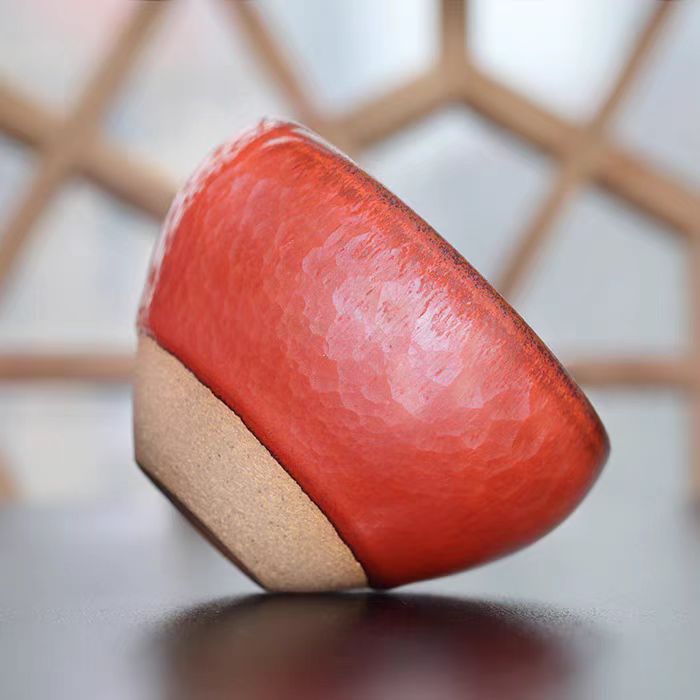 LIAO SHE SHENG Handmade Hundred Flower Tea Bowl