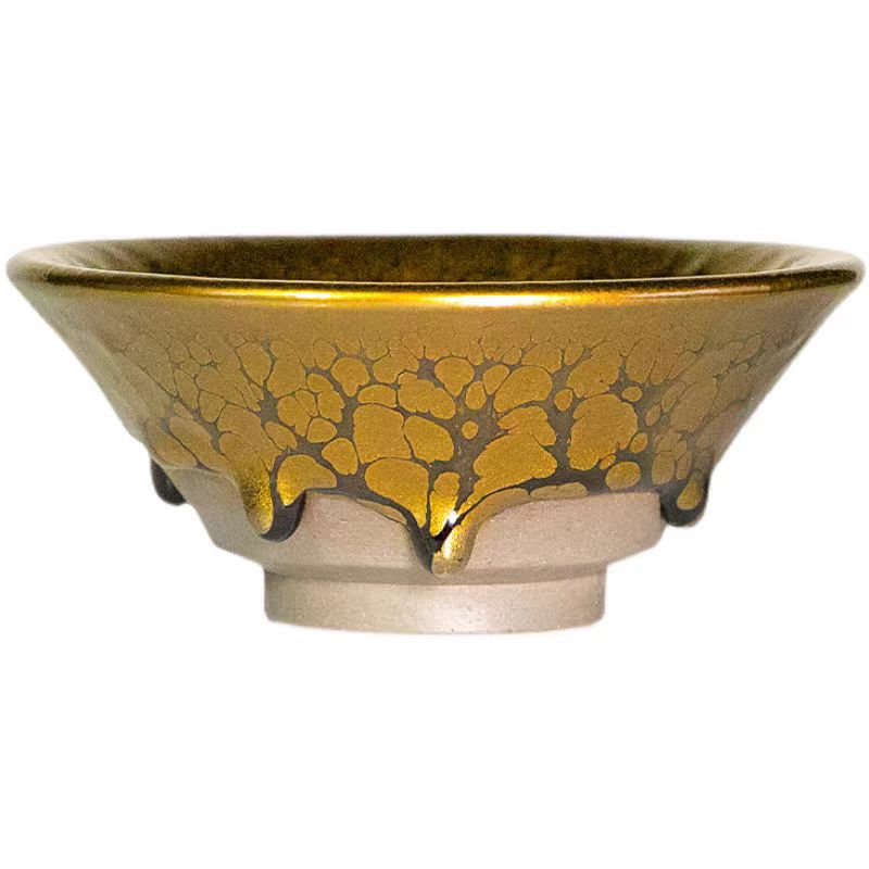 HUANG MEI JIN Handmade Hundred Flower Tea Bowl