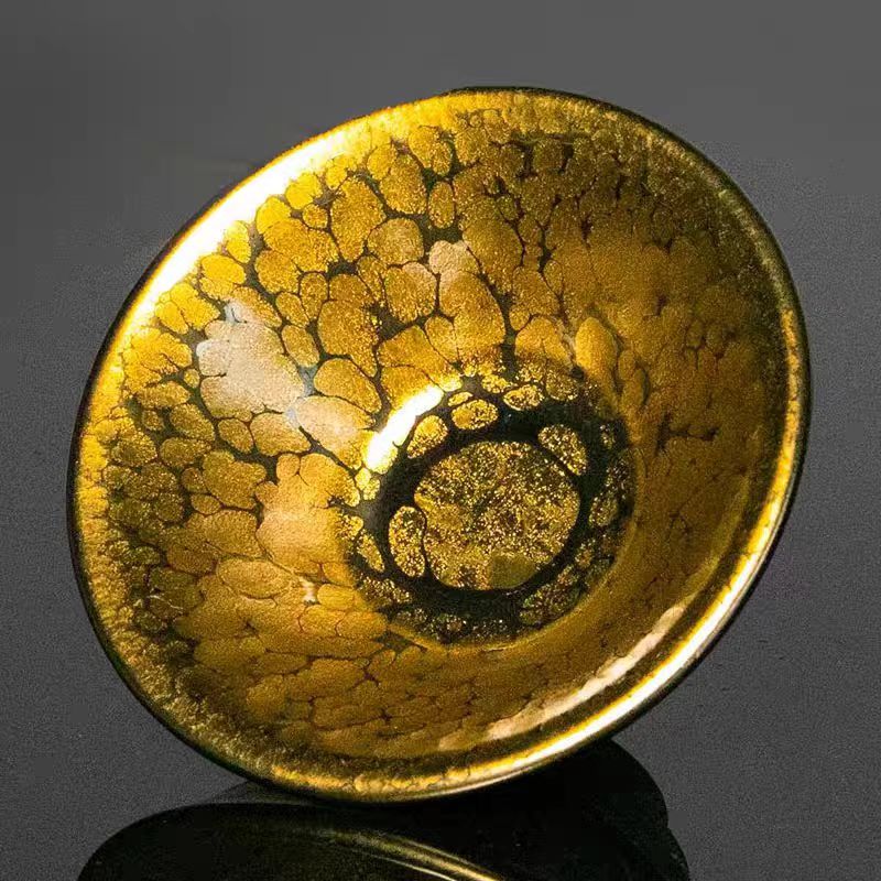 HUANG MEI JIN Handmade Hundred Flower Tea Bowl