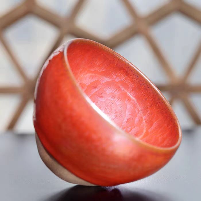 LIAO SHE SHENG Handmade Hundred Flower Tea Bowl