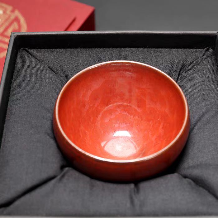 LIAO SHE SHENG Handmade Hundred Flower Tea Bowl