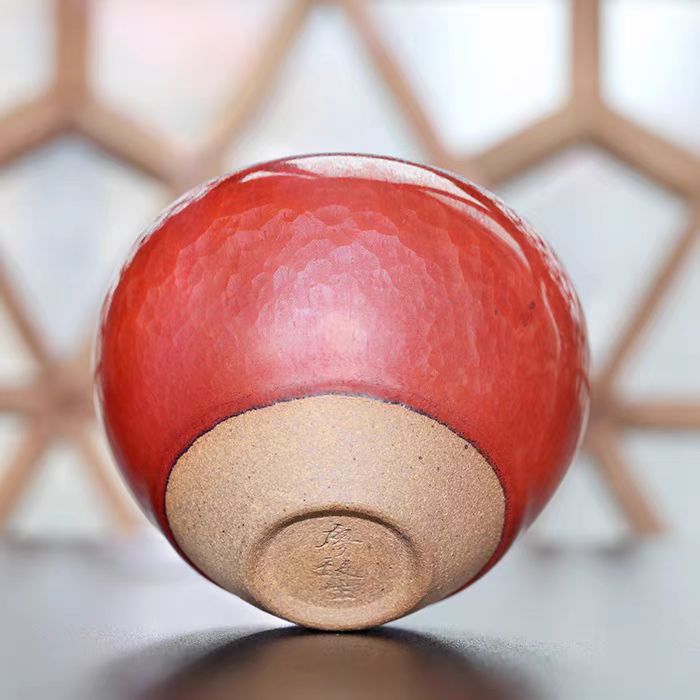 LIAO SHE SHENG Handmade Hundred Flower Tea Bowl