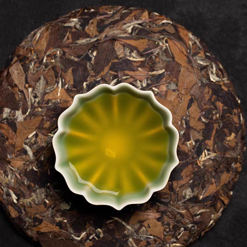 Flower Mouth Celadon Cup