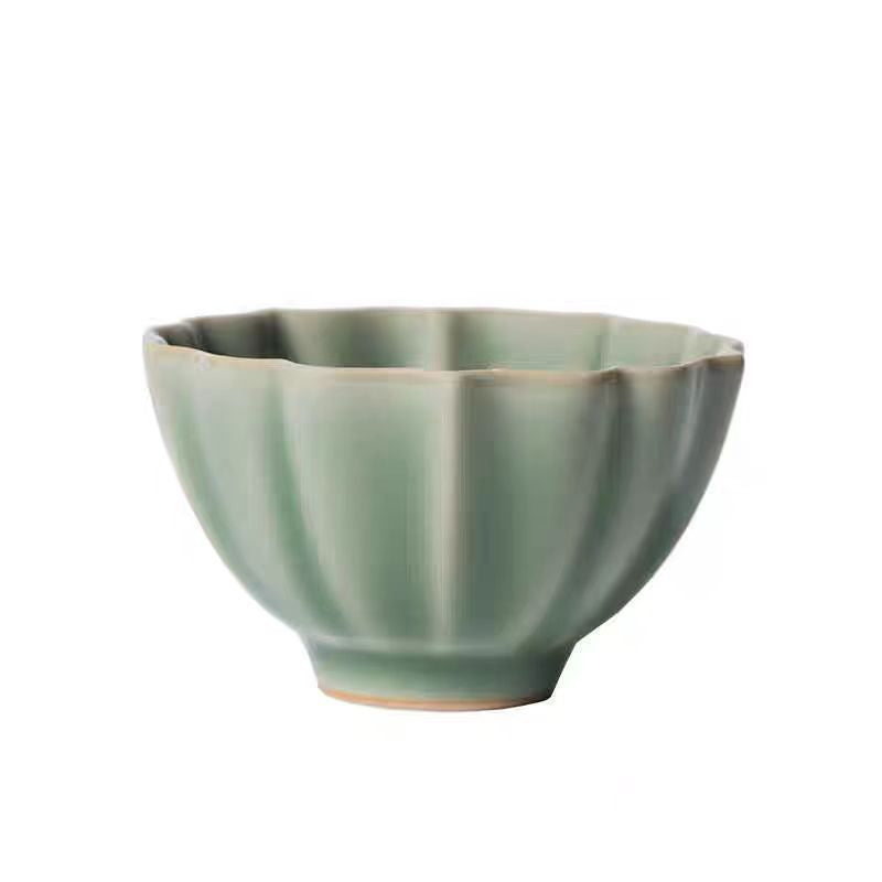 Flower Mouth Celadon Cup